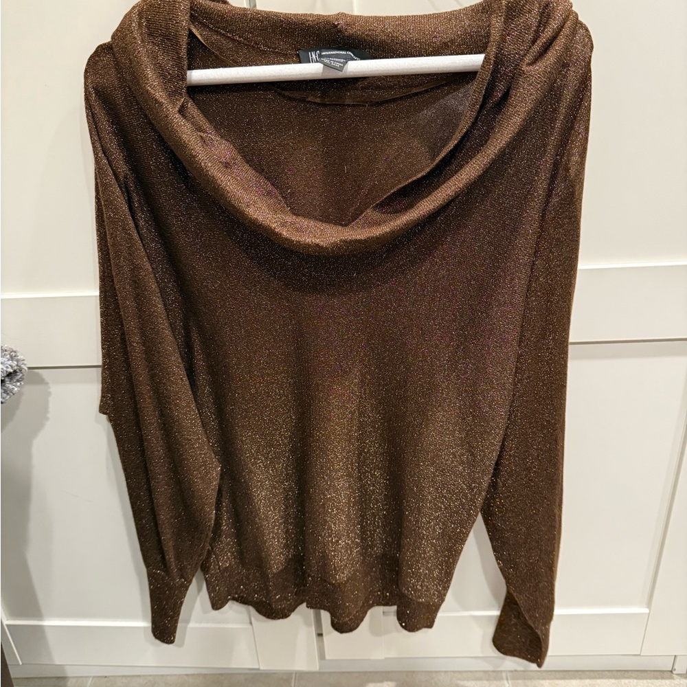 Elegant Brown  gold fall Sweater